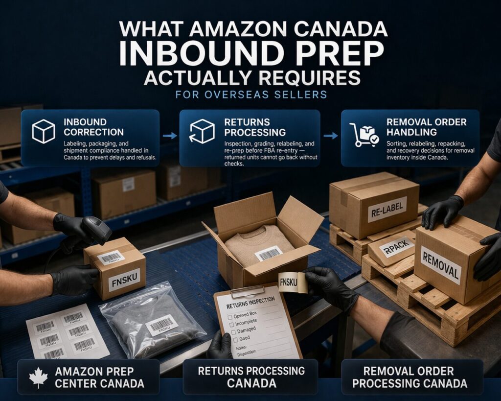 Amazon Canada inbound prep requirements for overseas sellers