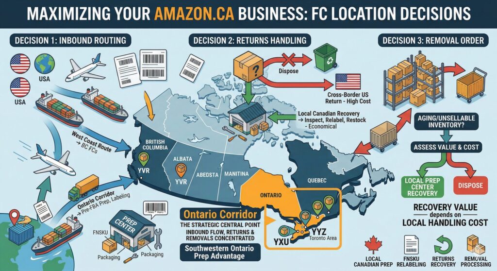 Amazon Canada FC Decisions | Inbound, Returns & Removal Guide
