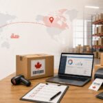 Amazon prep center FAQ visual: FNSKU labeling, returns, and cross-border shipping into Canada FBA for global sellers