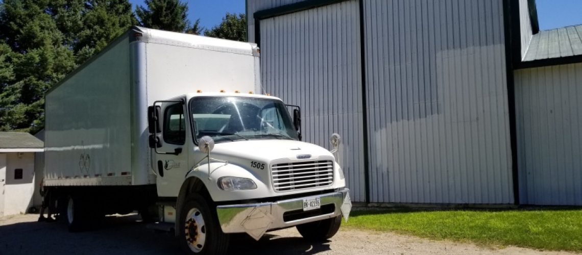 Moroprep FBA removal order processing center in St. Thomas Ontario - Freight loading area