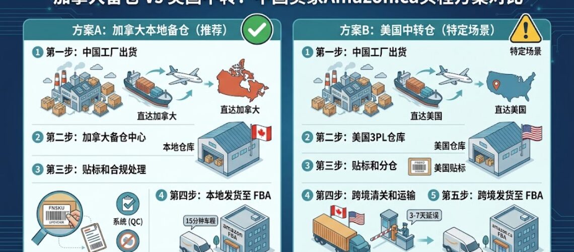 加拿大FBA 中国卖家 备仓